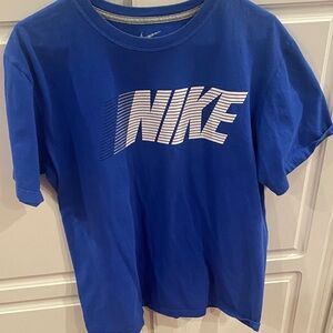 Nike Royal Blue Tee with White Logo